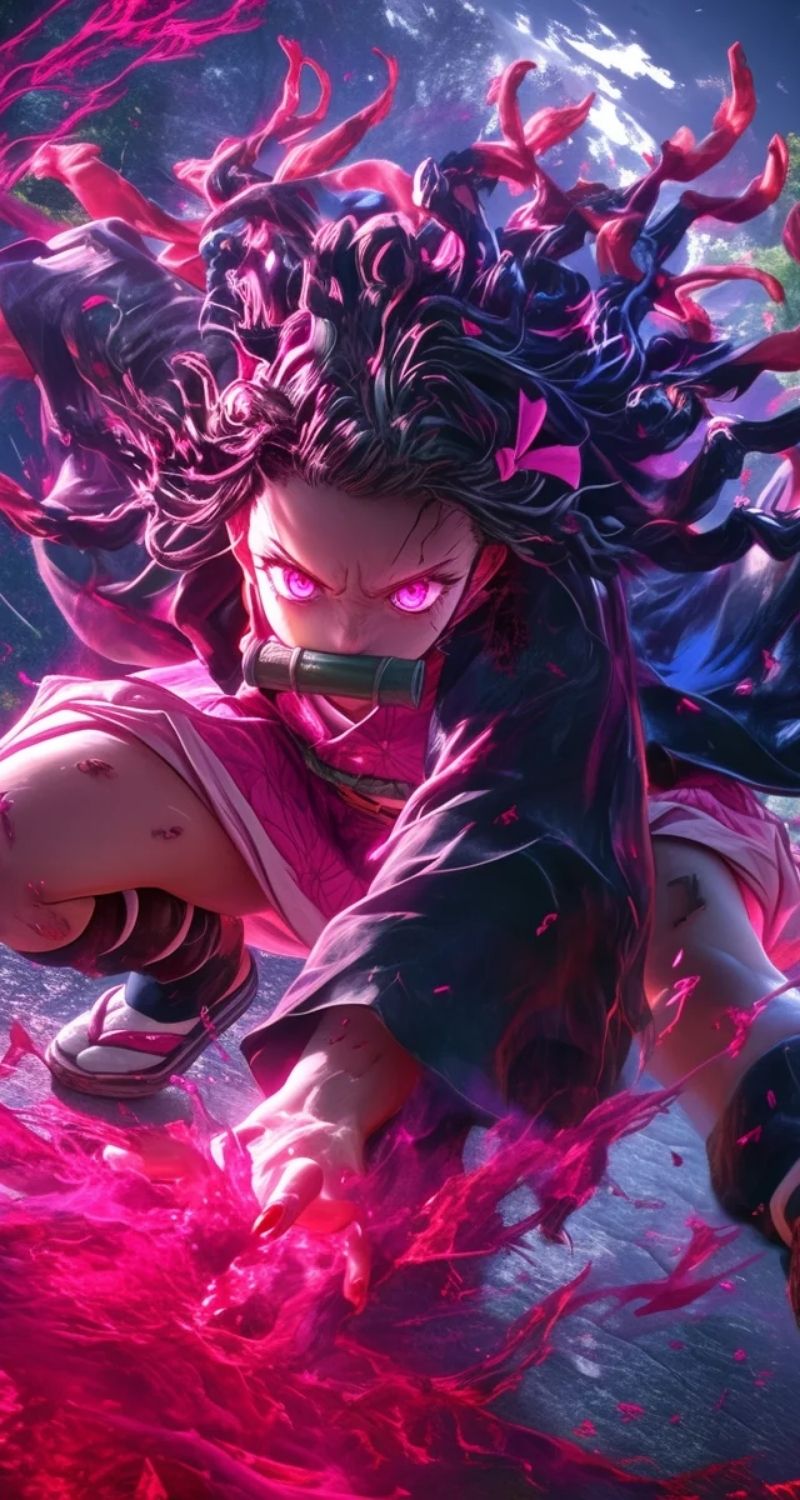 ảnh nền nezuko cực đẹp