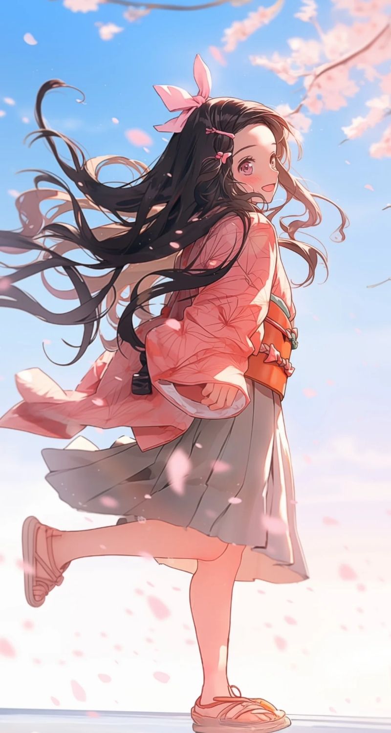 ảnh nền nezuko đáng yêu