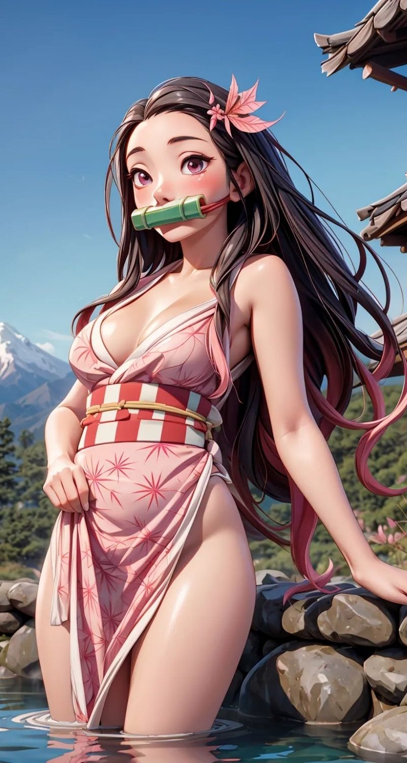 ảnh nền nezuko quyễn rũ