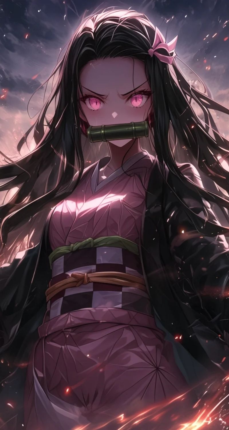 hình nền nezuko cực ngầu