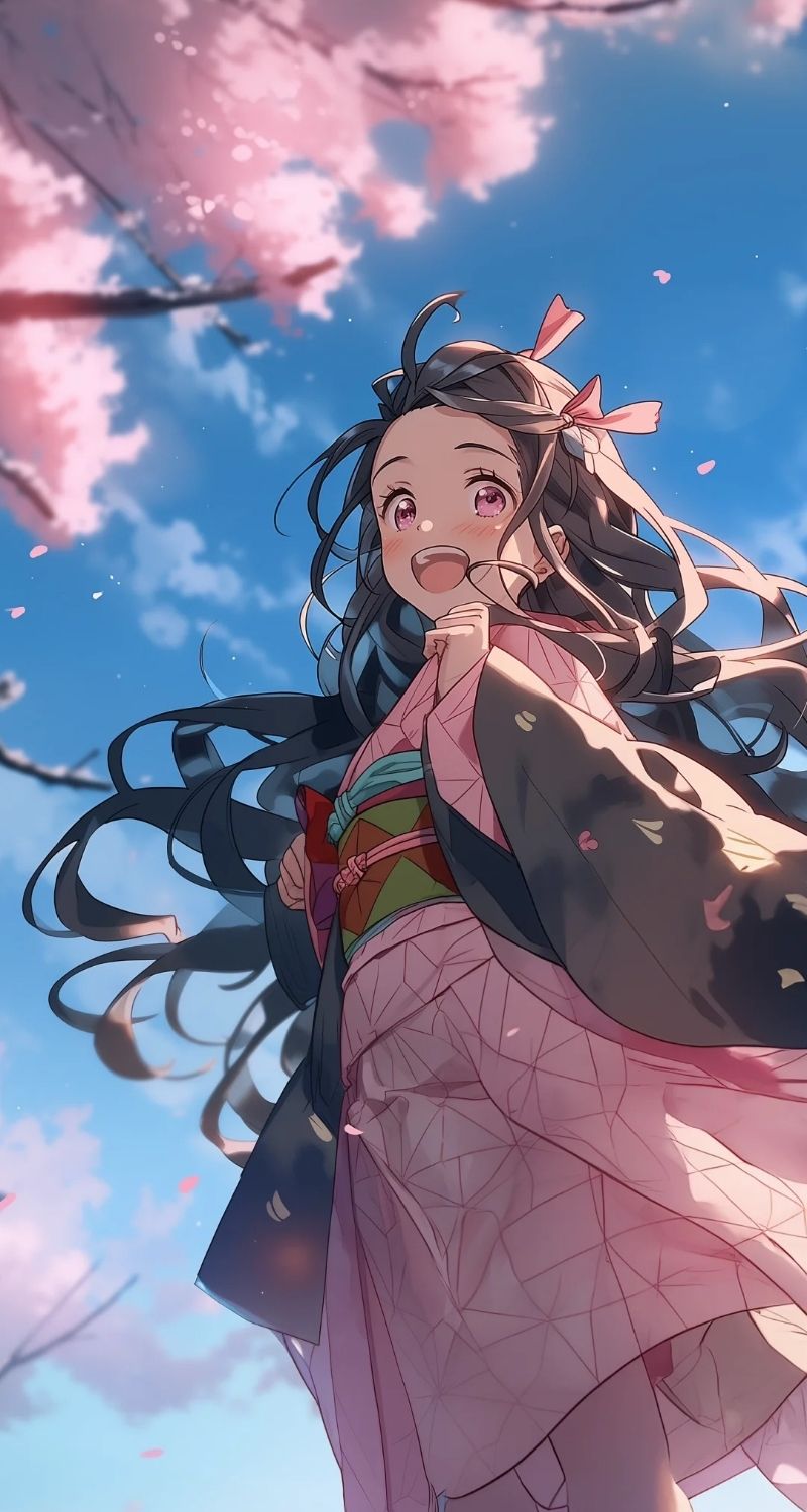 hình nền nezuko đáng yêu